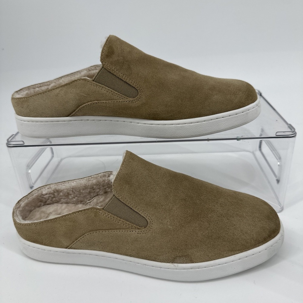 VINCE. Womens Beige Twin Verell Platform Slip On Athletic Sneakers Shoes Sz 7.5